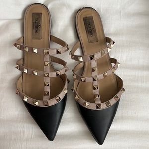 Valentino rock stud flats size 37